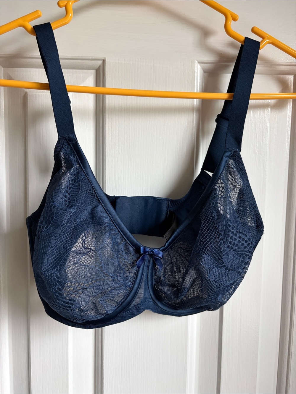Understance Navy Lace Underwire Bra with Adjustable Straps 30G
